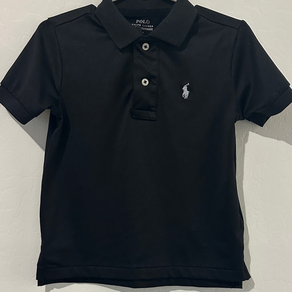 Polo by Ralph Lauren performance Kids 2t boys Black Polo Shirt